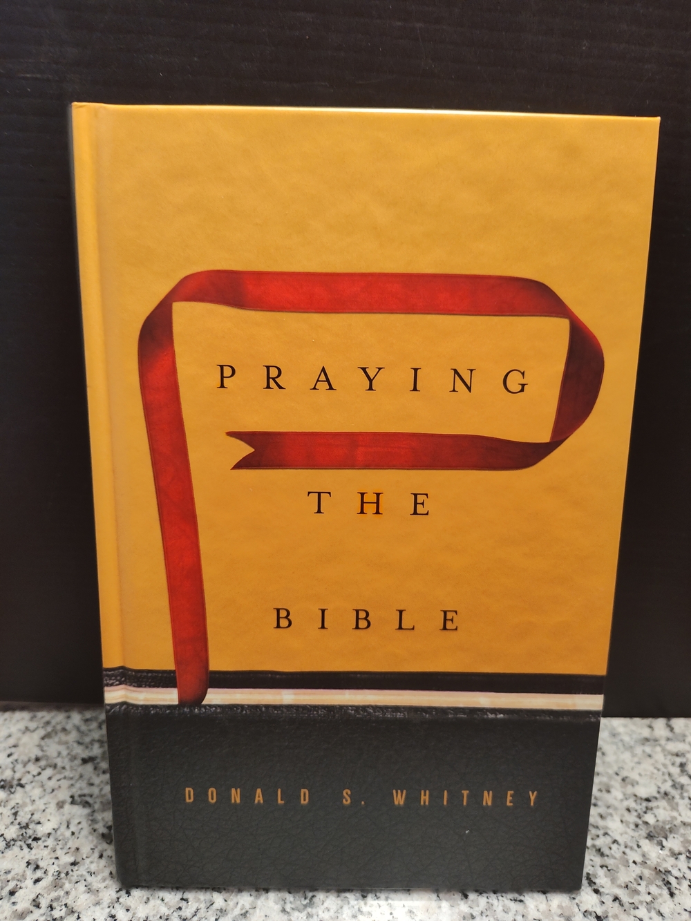 Praying the Bible Hardcover Book - Yellow and Red